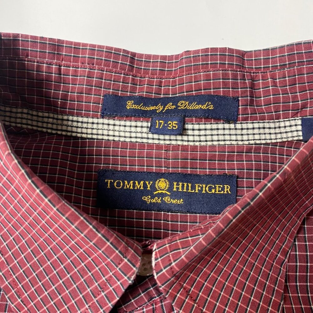 Tommy Hilfiger MENS BUTTON DOWN LONG SLEEVE SHIRTS‎ Size 17 35